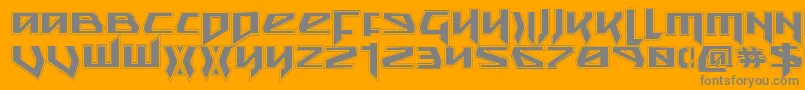 SnubfighterAcademy Font – Gray Fonts on Orange Background