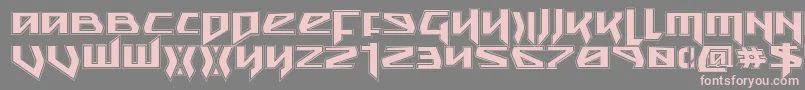 SnubfighterAcademy Font – Pink Fonts on Gray Background