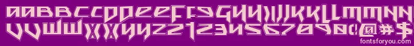 SnubfighterAcademy Font – Pink Fonts on Purple Background