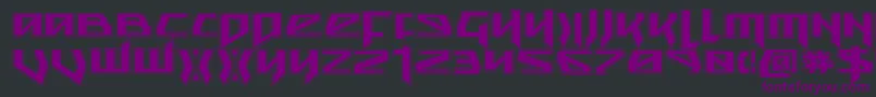SnubfighterAcademy Font – Purple Fonts on Black Background