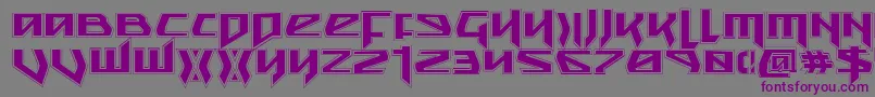 SnubfighterAcademy Font – Purple Fonts on Gray Background