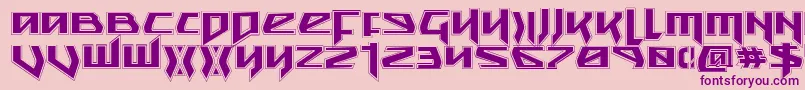 SnubfighterAcademy Font – Purple Fonts on Pink Background