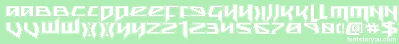 SnubfighterAcademy Font – White Fonts on Green Background