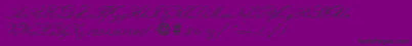 KremlinscripttwoRegular Font – Black Fonts on Purple Background