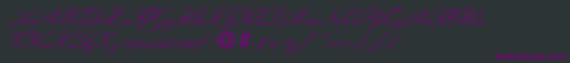 KremlinscripttwoRegular Font – Purple Fonts on Black Background
