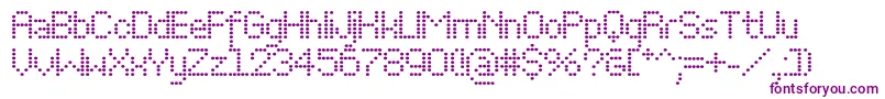 Perfoovalc Font – Purple Fonts on White Background