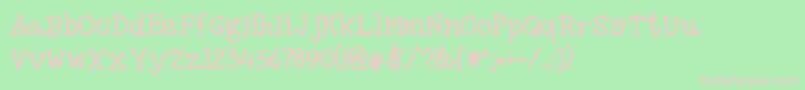 Amutham Font – Pink Fonts on Green Background