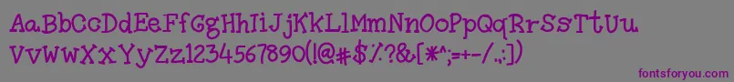 Шрифт Amutham – фиолетовые шрифты на сером фоне