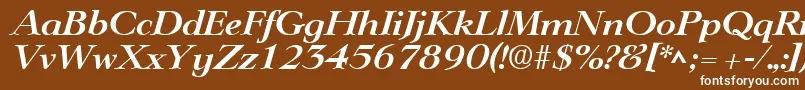 LingwoodBoldItalic Font – White Fonts on Brown Background