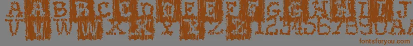 Stoneflint Font – Brown Fonts on Gray Background