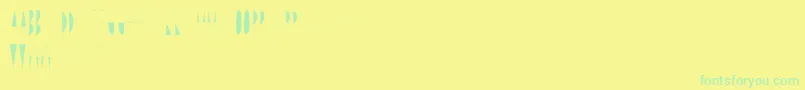 Więcej informacji o czcionce LineAndDraw Czcionka LineAndDraw – zielone czcionki na żółtym tle
