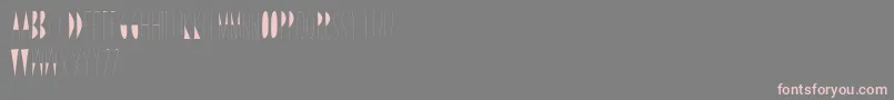 LineAndDraw Font – Pink Fonts on Gray Background