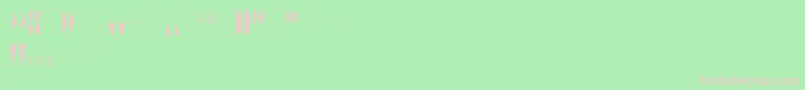 LineAndDraw Font – Pink Fonts on Green Background
