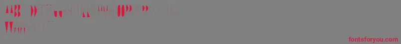 LineAndDraw-Schriftart – Rote Schriften auf grauem Hintergrund