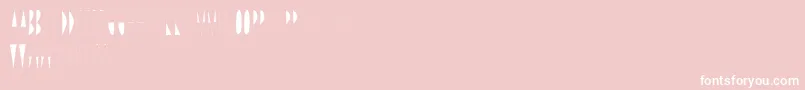 LineAndDraw Font – White Fonts on Pink Background