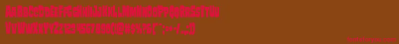 Mindlessbrutecond Font – Red Fonts on Brown Background