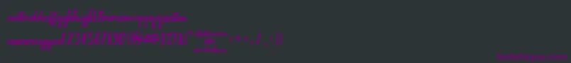 fuente AlfabetizaciРІn – Fuentes Moradas Sobre Fondo Negro