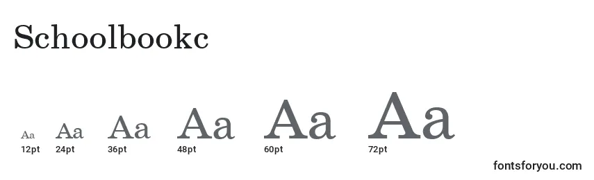 Größen der Schriftart Schoolbookc