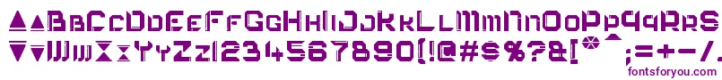 Eurocorp Font – Purple Fonts on White Background