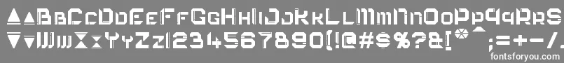 Eurocorp Font – White Fonts on Gray Background