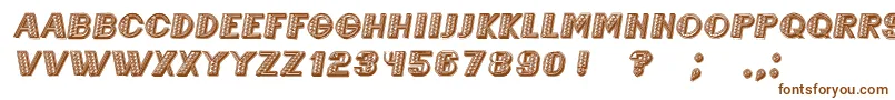 MexicaneroItalic Font – Brown Fonts on White Background