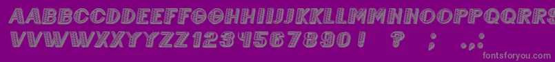 MexicaneroItalic Font – Gray Fonts on Purple Background