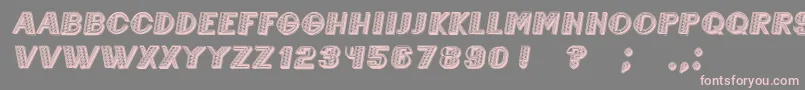 Fonte MexicaneroItalic – fontes rosa em um fundo cinza
