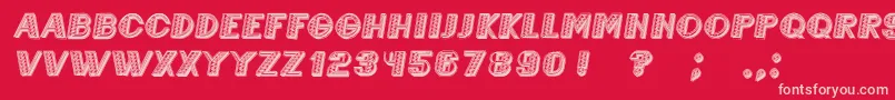 Police MexicaneroItalic – polices roses sur fond rouge