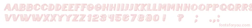Шрифт MexicaneroItalic – розовые шрифты на белом фоне