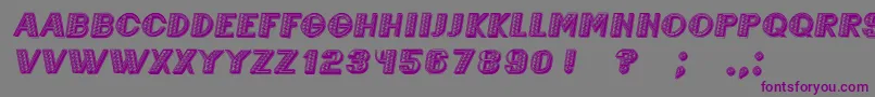 MexicaneroItalic Font – Purple Fonts on Gray Background