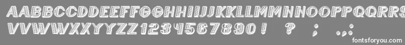 MexicaneroItalic Font – White Fonts on Gray Background