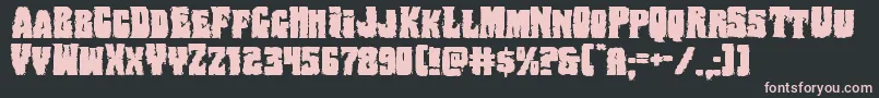 Bogbeastexpand Font – Pink Fonts on Black Background