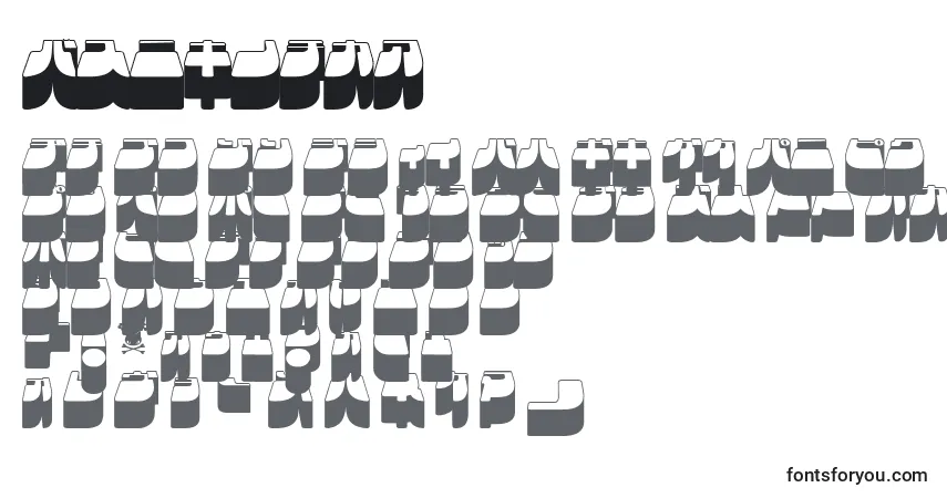 Czcionka Frigkat3 – alfabet, cyfry, specjalne znaki