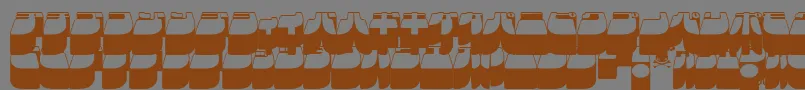Frigkat3 Font – Brown Fonts on Gray Background