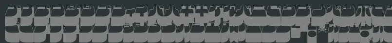 Frigkat3-Schriftart – Graue Schriften auf schwarzem Hintergrund