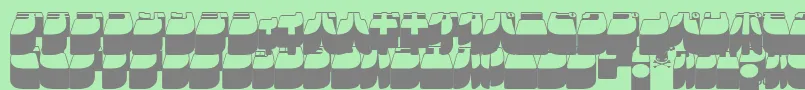 Frigkat3 Font – Gray Fonts on Green Background