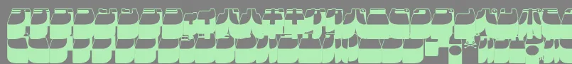 Frigkat3 Font – Green Fonts on Gray Background