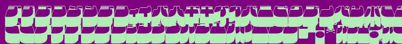 fuente Frigkat3 – Fuentes Verdes Sobre Fondo Morado
