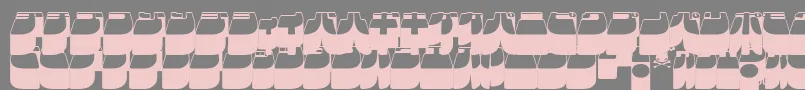 Fonte Frigkat3 – fontes rosa em um fundo cinza