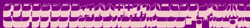 フォントFrigkat3 – 紫の背景にピンクのフォント