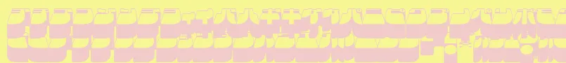 Frigkat3 Font – Pink Fonts on Yellow Background
