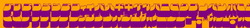 fuente Frigkat3 – Fuentes Moradas Sobre Fondo Naranja