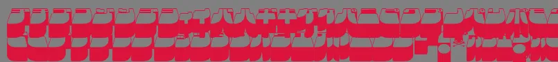 Frigkat3-Schriftart – Rote Schriften auf grauem Hintergrund