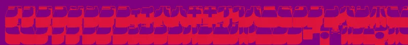 Police Frigkat3 – polices rouges sur fond violet