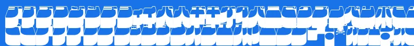 Frigkat3 Font – White Fonts on Blue Background