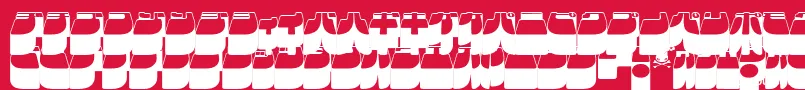 Frigkat3 Font – White Fonts on Red Background