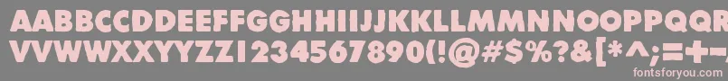 DivisibleInvisibleHigh Font – Pink Fonts on Gray Background