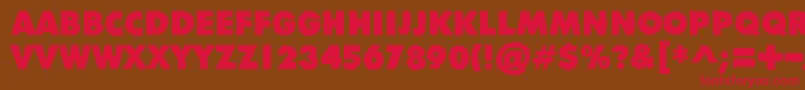 DivisibleInvisibleHigh Font – Red Fonts on Brown Background