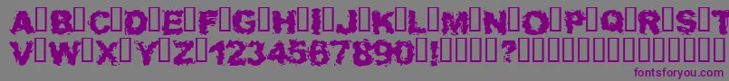 Waitab Font – Purple Fonts on Gray Background