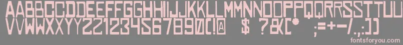Cowabunga Font – Pink Fonts on Gray Background